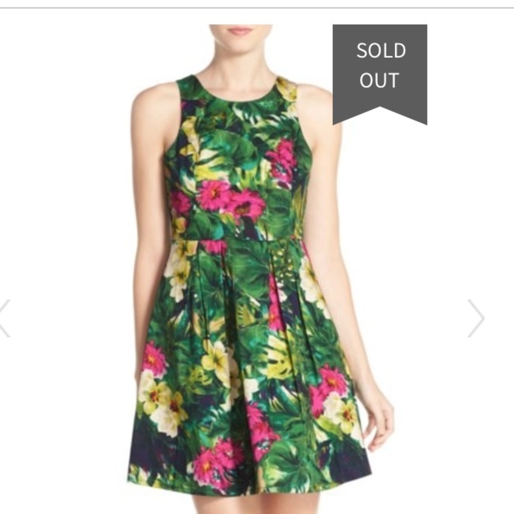 Felicity & Coco Floral Fit and Flare Dress
